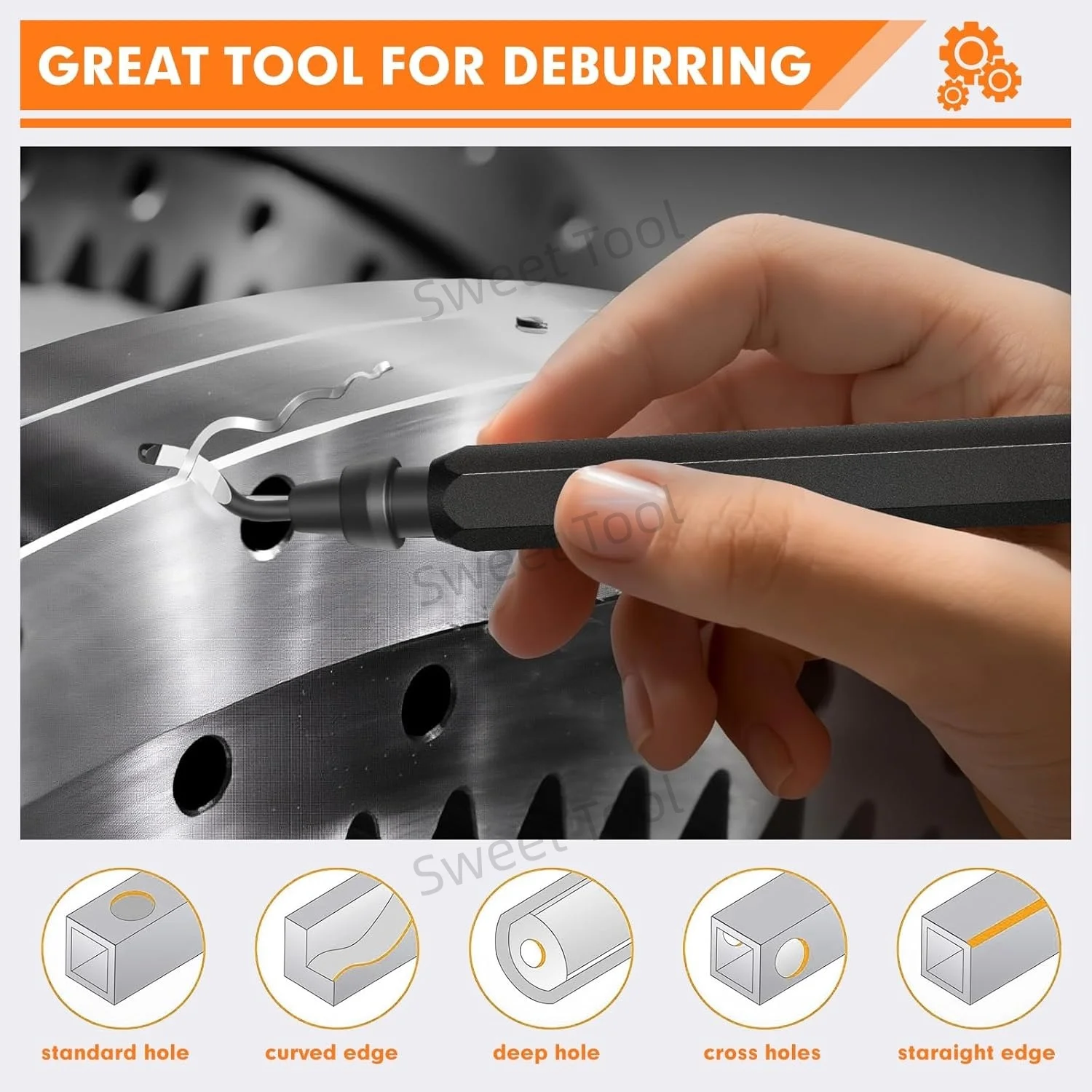 أداة إزالة الأزيز مقبض معدني مع شفرات دوارة 1/10/11 أداة مخرطة لإزالة الأزيز للطباعة البلاستيكية المعدنية والنحاس والبلاستيكية ثلاثية الأبعاد #6