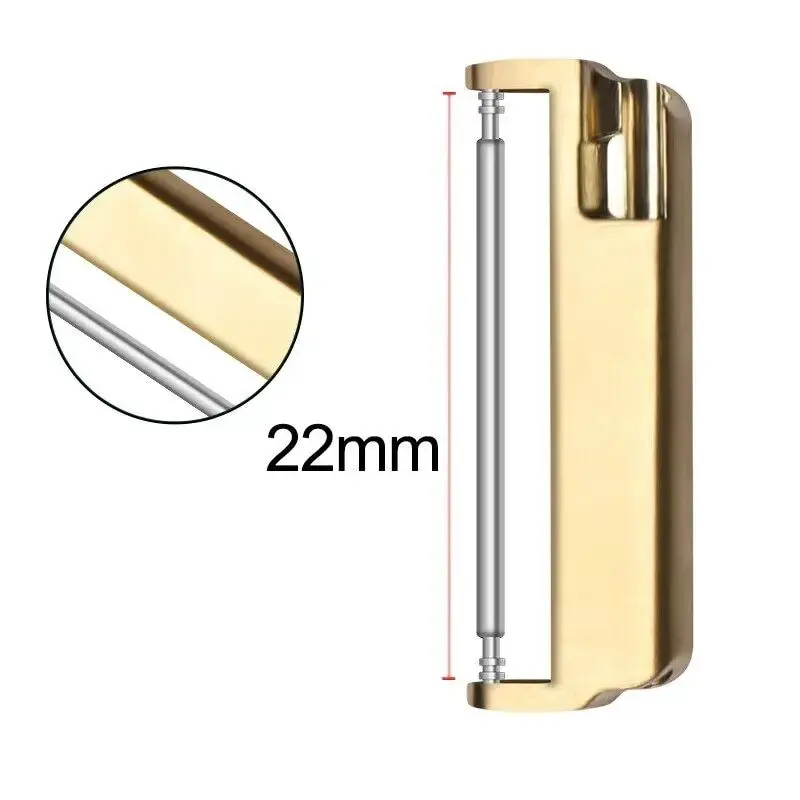 2PCS Metal Connector Adapter for Fitbit Versa SE Stainless Steel Adapter for Fitbit Versa2/Lite Bracelet Watch Strap Accessories