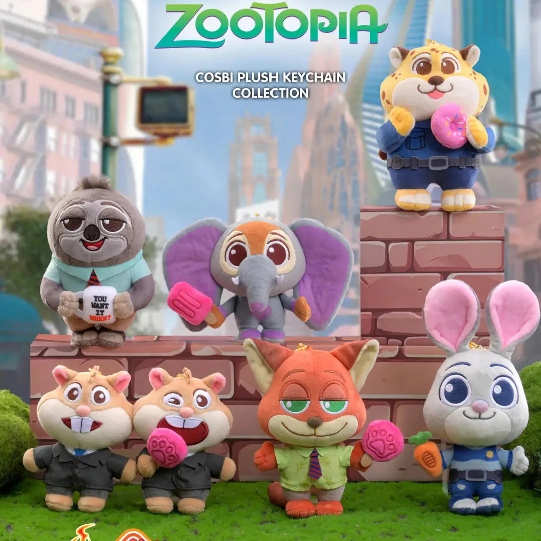 

Hot Toys Cosbi Zootopia 2 Series Blind Box Nick Judy Keychain Pendant Mystery Box Action Figure Anime Doll Collection Model Toy