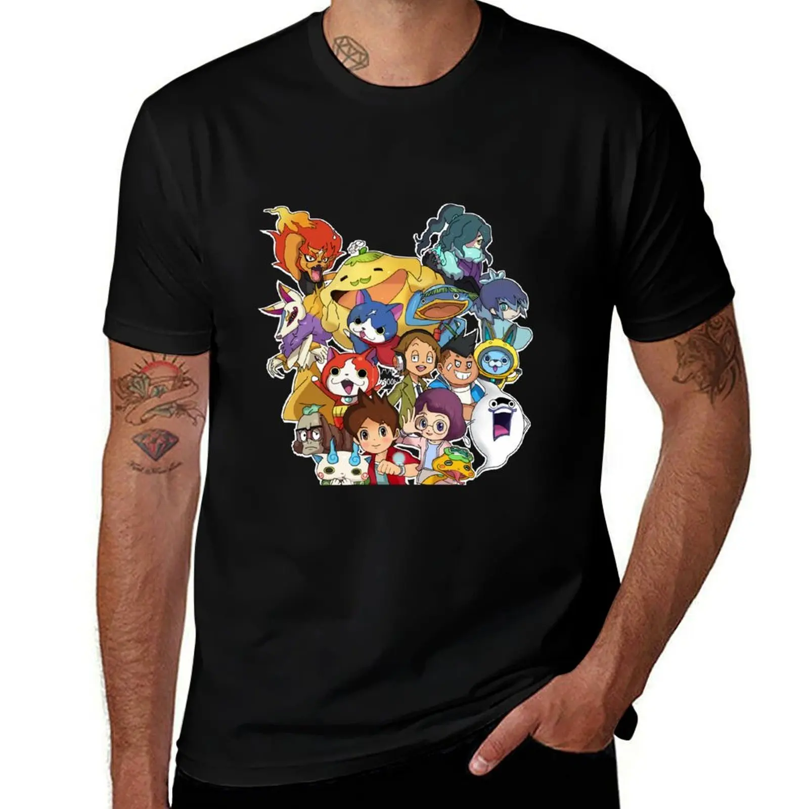 

Yo-Kai Watch Stickers Yokai Watch T-Shirt luxury designer aesthetic clothes tees oversized t shirts for men