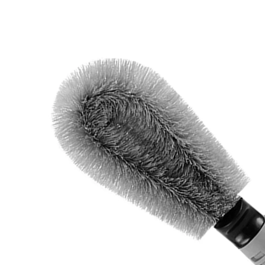 فرشاة تنظيف عجلة الدراجة النارية والمركبات الترفيهية والسيارة 360 درجة ° رأس فرشاة دوارة شعيرات نايلون عالية الكثافة #2