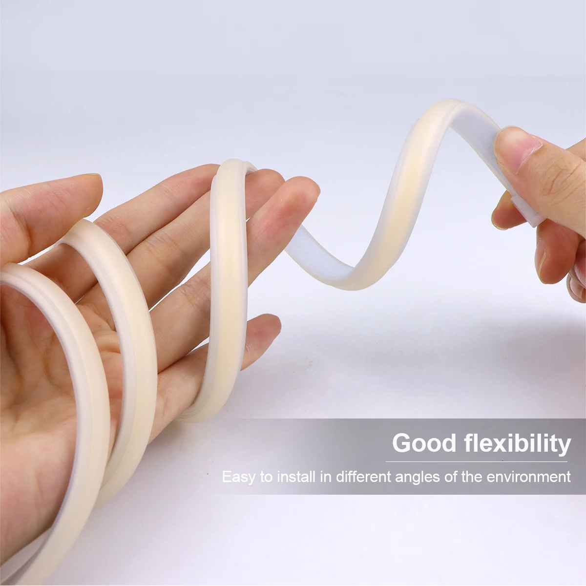 110V 220V COB LED Strip Light With Power Adapter Room Backlight Decoration Waterproof Outdoor LED Ribbon Lamp Lighting