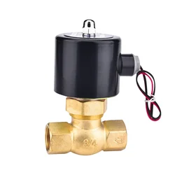 Steam Solenoid Valve High Temperature Resistant All Copper Coil Brass Body US-08/10 AC220V DC24V 1/4