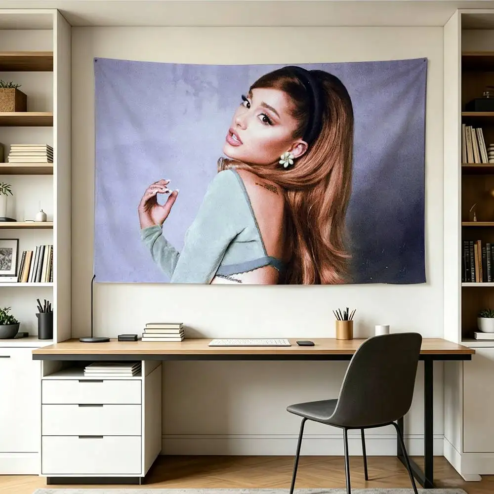 Music Star Ariana G-Grande   Flags Wall Hanging Background Art Banner for Bedroom Home Outdoor Decor