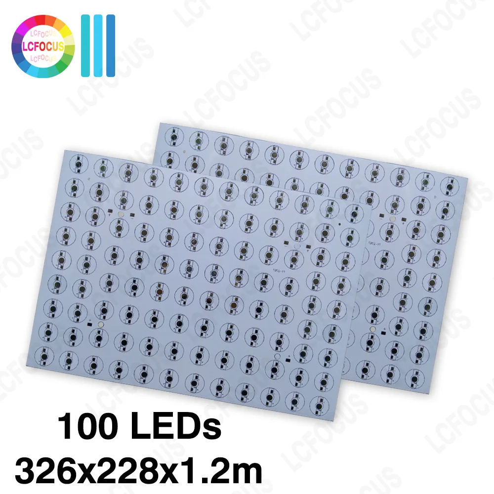 1W 3W 5W substrato in alluminio PCB board circuito LED radiatore chip LED COB per 100W 200W 300W LED luce di inondazione luce di crescita delle piante luce dell'acquario