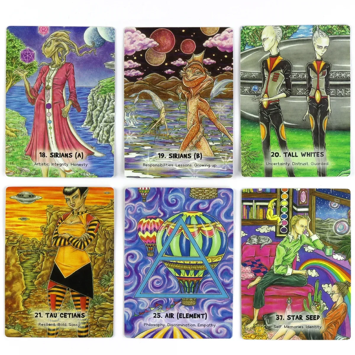 Mystic martian oracle Cards 54 pcs Fate Divination Tarot Cards Fortune Telling Tarot Deck