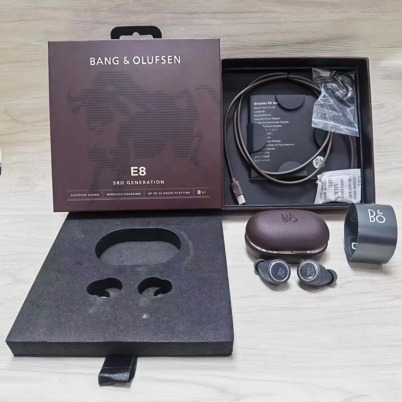 B&O Beoplay E8 3.0 TWS True Wireless Bluetooth Earphones Wireless Earbuds Subwoofer Noise-canceling BluetoothHeadphones