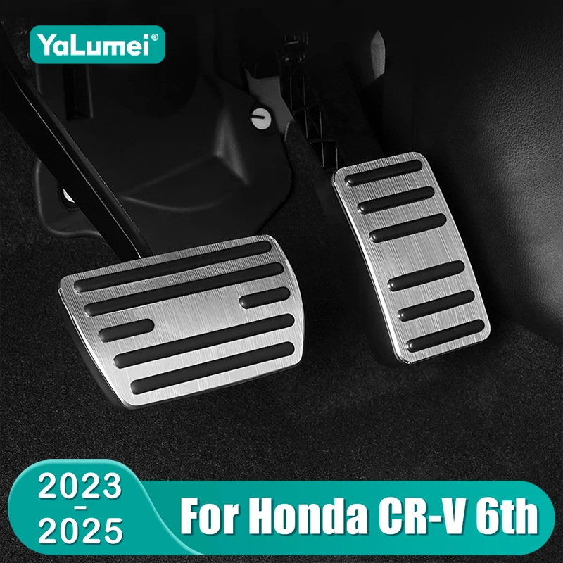 Für Honda CRV 2023 2024 2025 CR-V 6th Gen Hybrid Auto Kraftstoff Gaspedal Bremspedale Abdeckung Aluminium Zubehör