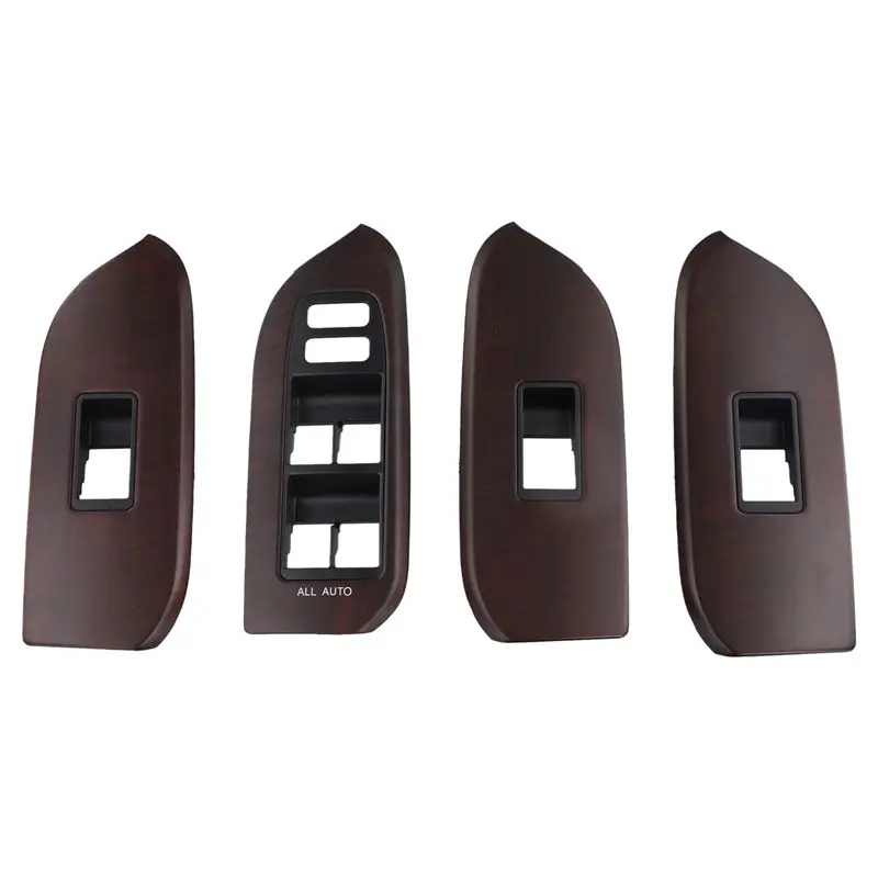 ABQB-4Pcs/Set Power Window Glass Lift Switch Panel Trim For Toyota Land Cruiser Prado LC150 10-13 74231-60670 74271-60280 LHD