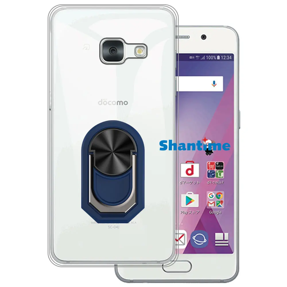 Luxury Shockproof Ring Holder For Samsung Galaxy Feel SC-04J Case Soft Silicone TPU Protective Holder Cover