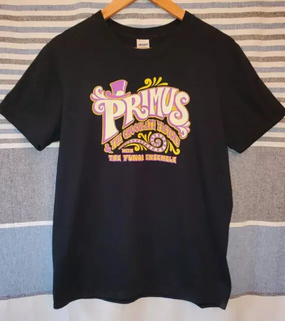 

Primus Tour T Shirt 2014 2015 The Choclate Factory with Fungi Ensemble