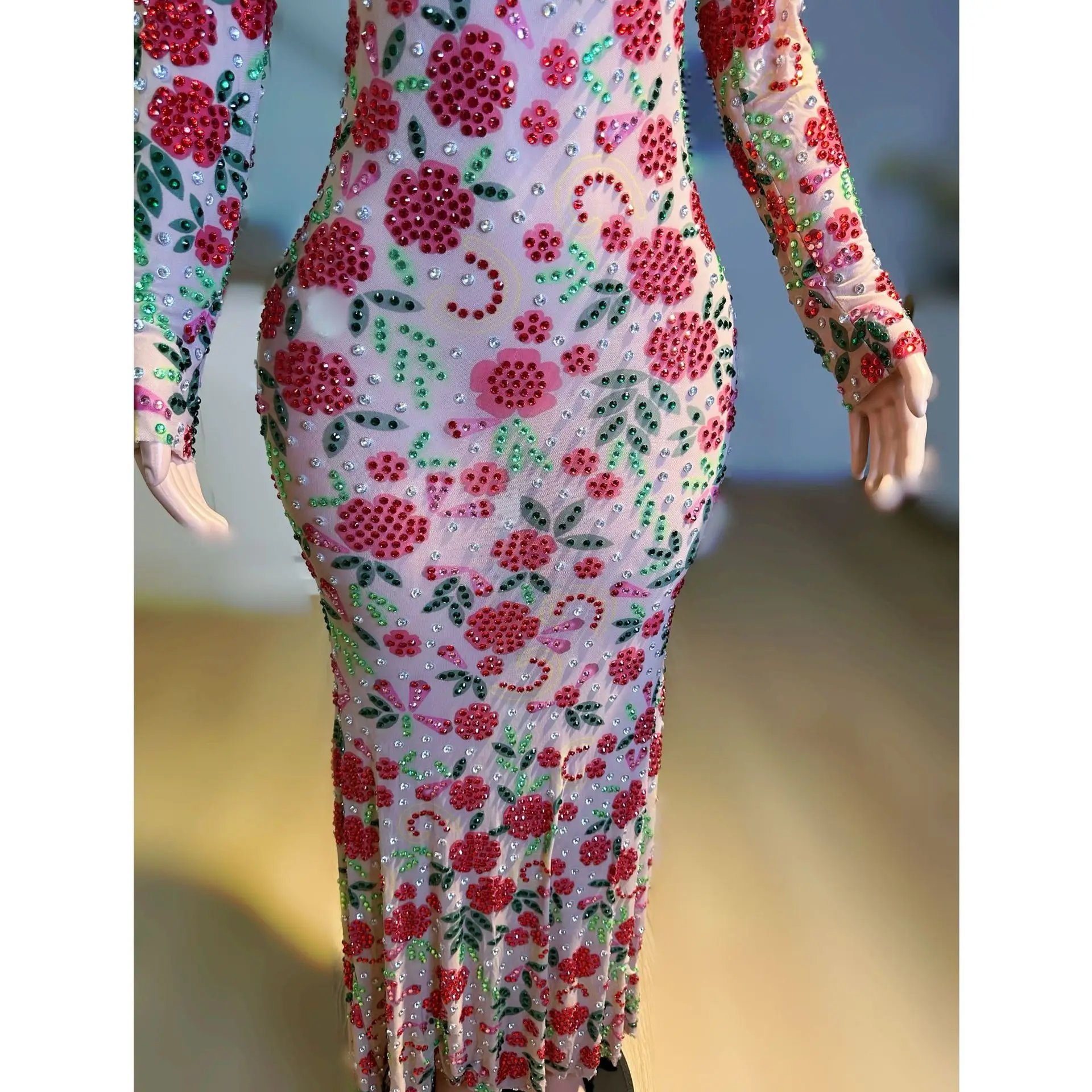 Diamond Neujahr Gala Host Performance Kleidung Jahrestagung Berufskleidung Erwachsenenmodell Walk Show Trendige Kleidung