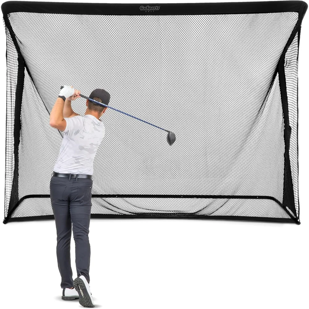 Golf Practice Net with Steel Frame  Golf Training Aids Simulator Swing Trainer Golf Practice