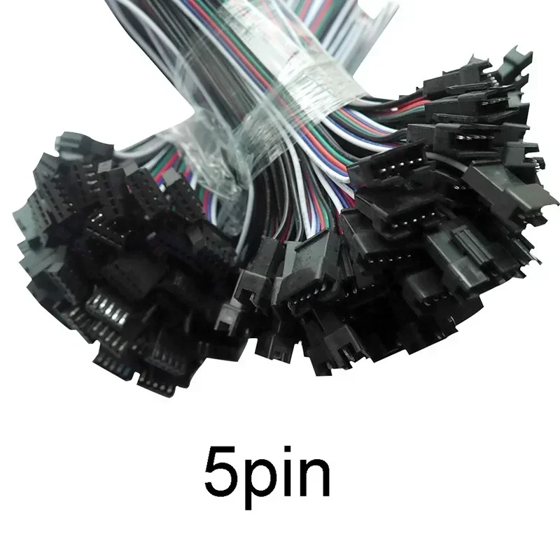 2pin 3pin 4pin 5pin 6pin Male/Female JST SM 2 3 4 5 6pin Plug Connector Wire and Cable for Led Strip Light Drivers