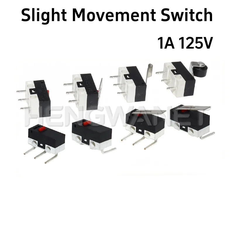 10PCS Mini Micro Limit Switch C NO NC 3 Pins PCB Terminals SPDT 1A 125V Roller Arc Lever Snap Action Push Micro Mouse Switches