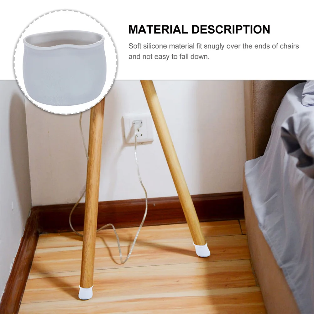 

Silicone Table Feet Cover Chair Leg Pads Anti Slip Soundproof Scratch Resistant Waterproof Furniture Floor Mats Protector Home