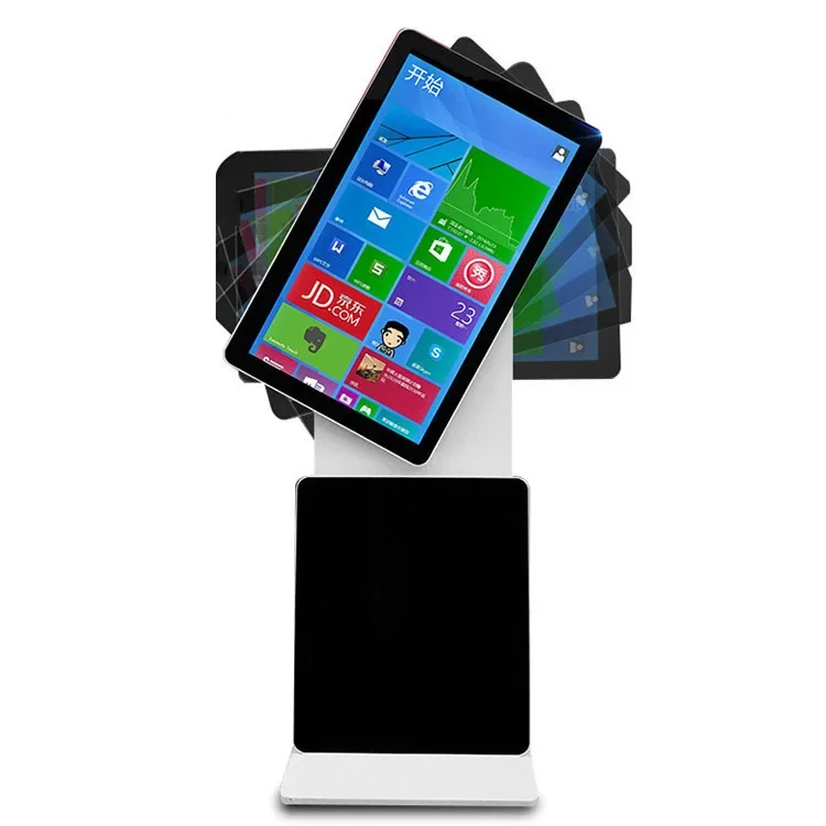 55 Inch Floor Standing Digital Signage Display Intelligent Interactive Information Kiosk Rotating Touch Screen