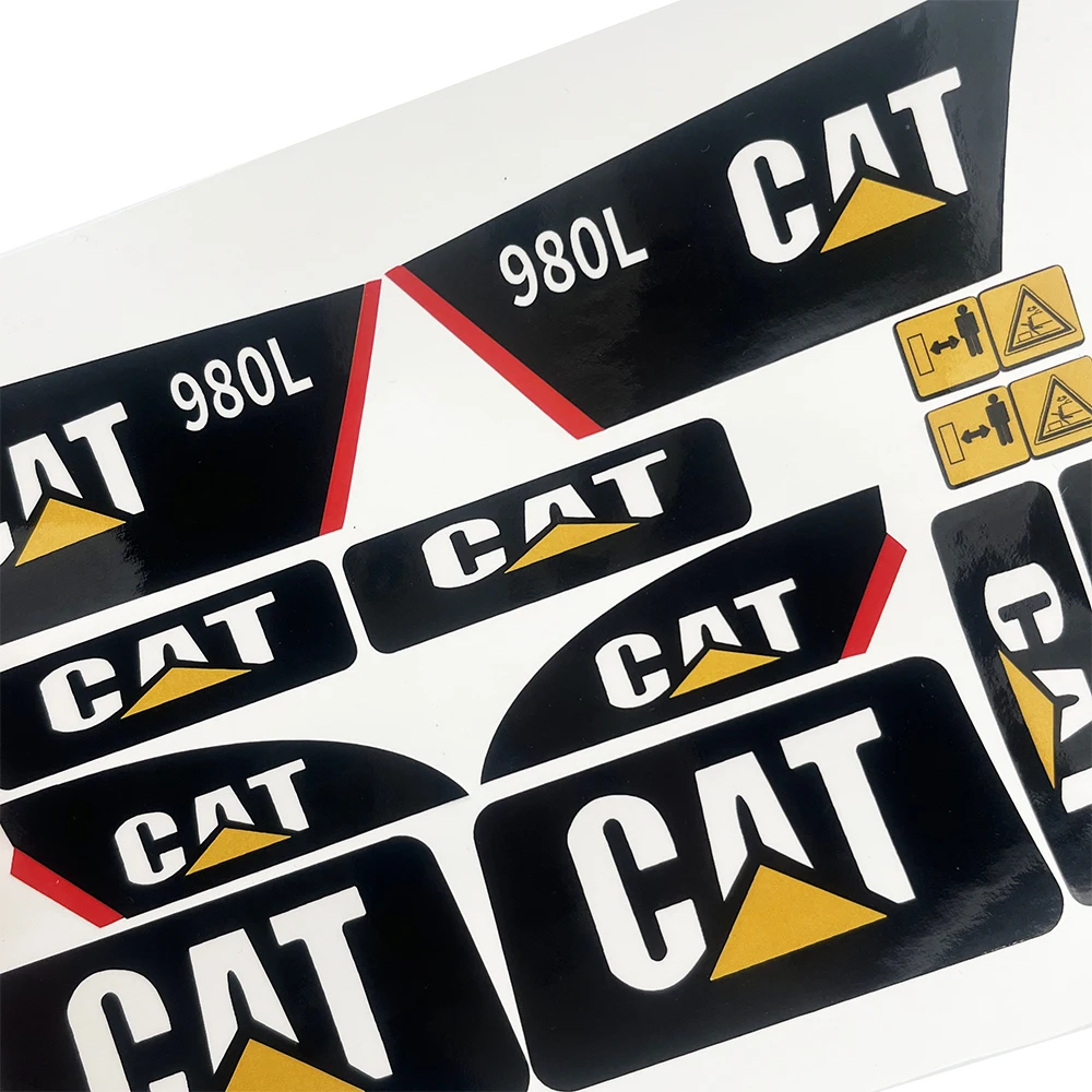 New Sticker For Huina 583 10 Channel 1/14 Remote Control Excavator Bulldozer 980L Upgrade Sticker