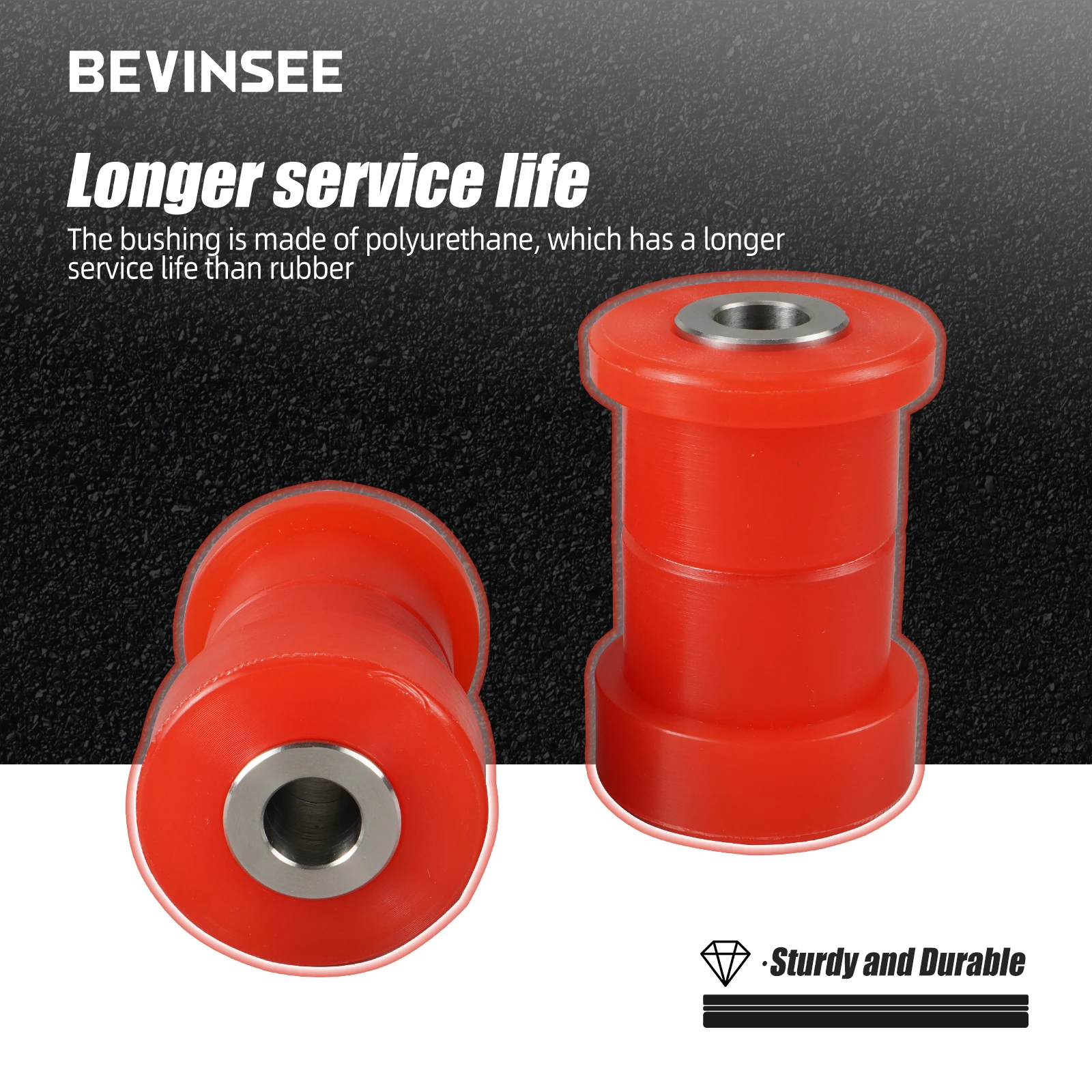 BEVINSEE ポリウレタン リアアッパーインナーコントロールアームブッシング BMW E36 1992-1998 BMW E46 1999-2005用