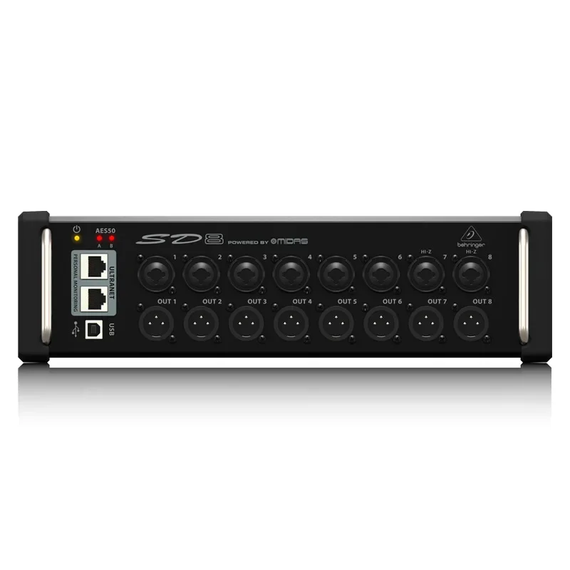 

Behringers SD8 Digital Mixer Professional 8 MIAS Designs Audio Pre-amplification Speaker Sound Console Interface Box