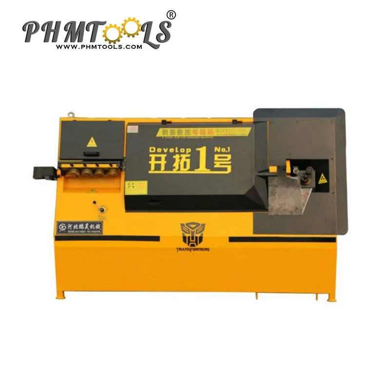 Customizable Automatic CNC Rebar Bending Machine for Stainless Steel & Carbon Steel PLC Controlled 20kw Motor