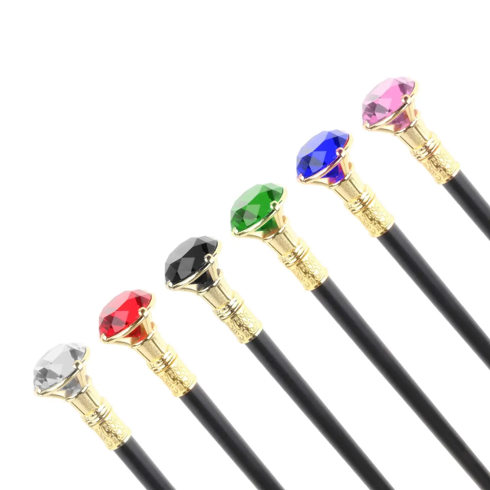 baton-de-marche-elegant-avec-bouton-en-cristal-canne-en-alliage-d'aluminium-de-style-vintage-pour-les-evenements-formels-et-les-voyages