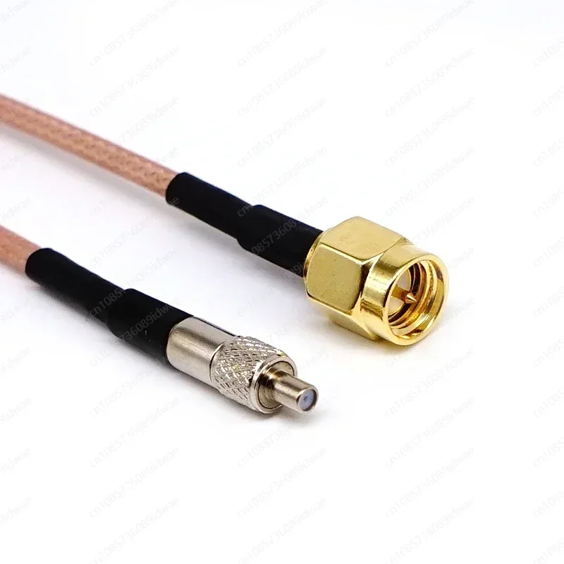 5pcs Rf Sma Male To Ts9 Female Rg316 Coaxial Pigtail Cable Assembly Extension Cable 0.1m