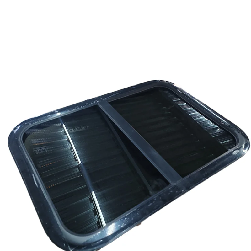 Ventilation RV Rounded Corner Sliding Window  Lockable Camper Van Side Window  1100*450 Custom Sizes