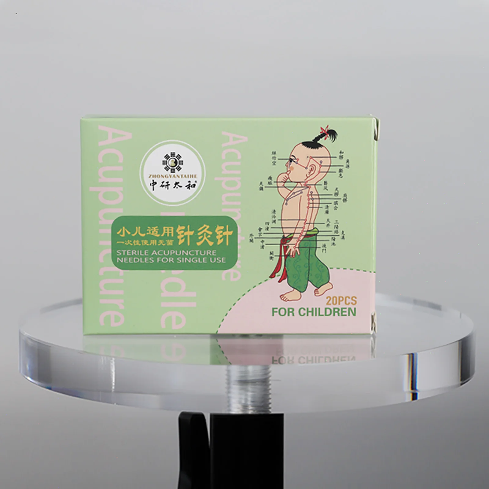 ZHONGYAN TAIHE Disposable Sterile Acupuncture Needles Acupuncture Needles for Children Handle with Pattern 20pcs/box