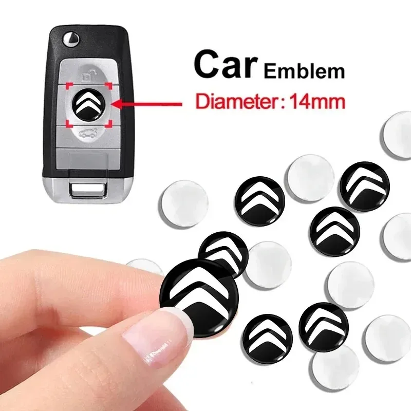 Pegatinas de coche Citroen, emblema de carcasa de llave dedicado Paster para Citroen C4 C3 C5 C1 DS3 DS5 DS4 Berlingo Jumper ZX Xsara, accesorios