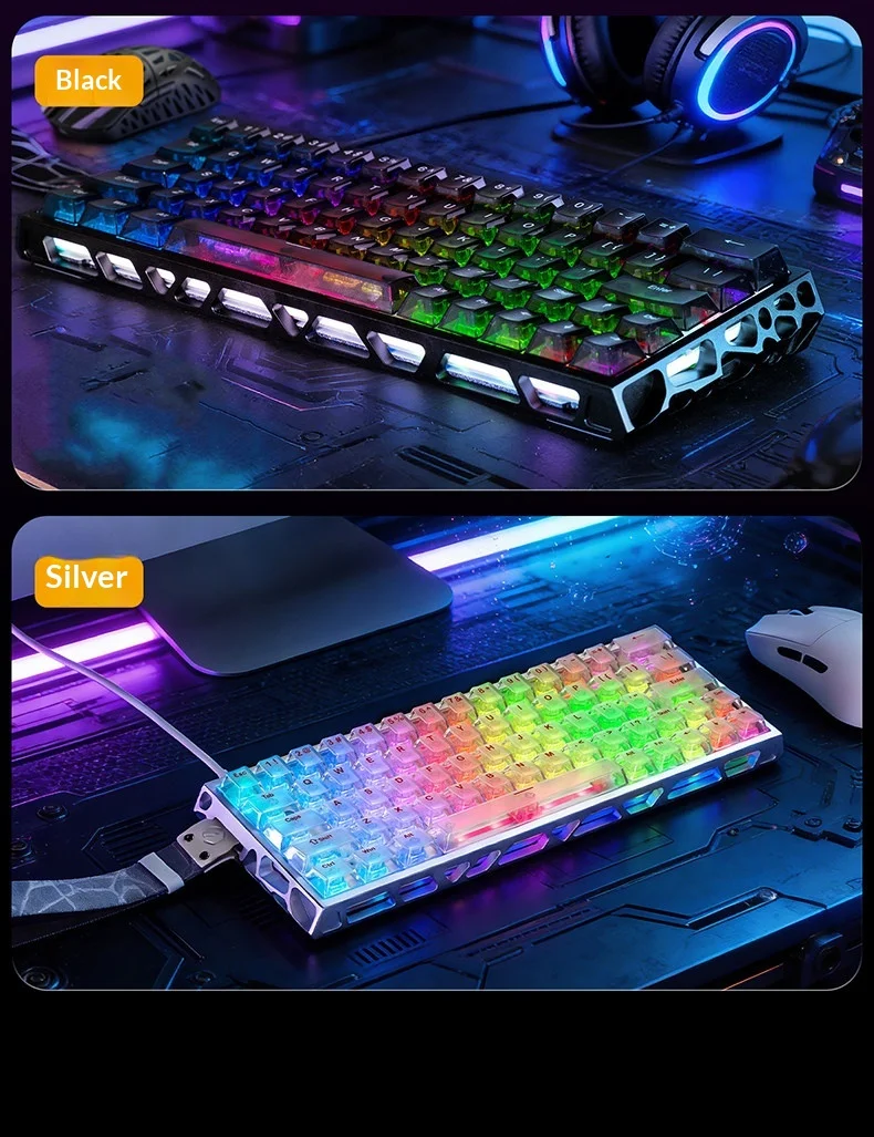 NEW IROK MG63 Magnetic Switch Keyboard Wired RT0.001mm 8000Hz
