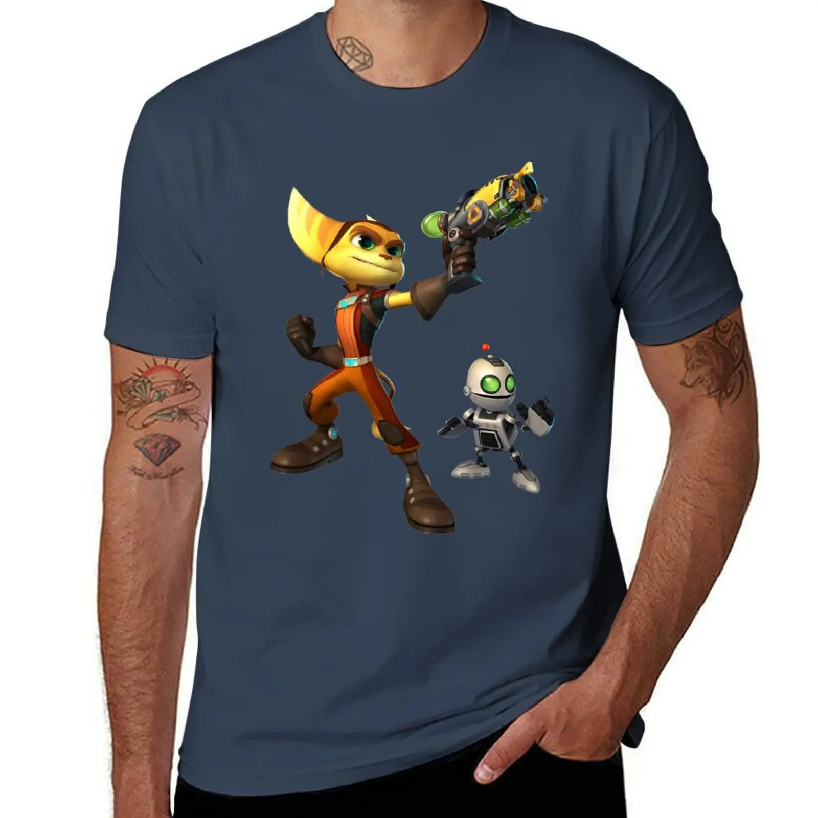 

Clank Ratchet and T-Shirt Breathable Basic Cotton T-Shirt