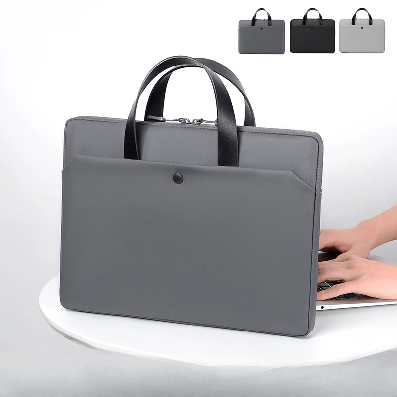 Laptop Bag Women 14 15.6 Inch Office Notebook Sleeve Case Travel Computer Handbag Elegant Fashion Luxury Women Men Briefcase