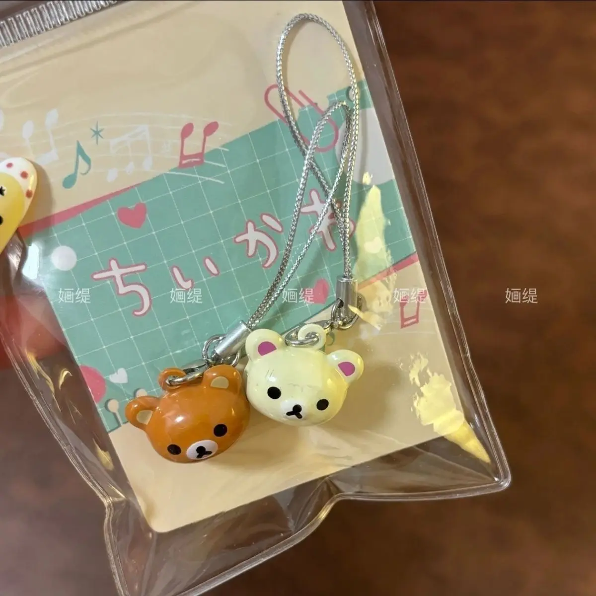 Kawaii Rilakkuma سلسلة هواتف الكرتون لطيف الإبداعية الرجعية سلسلة قلادة المفاتيح أنيمي الطرفية Ccd حقيبة الديكور فتاة الهدايا