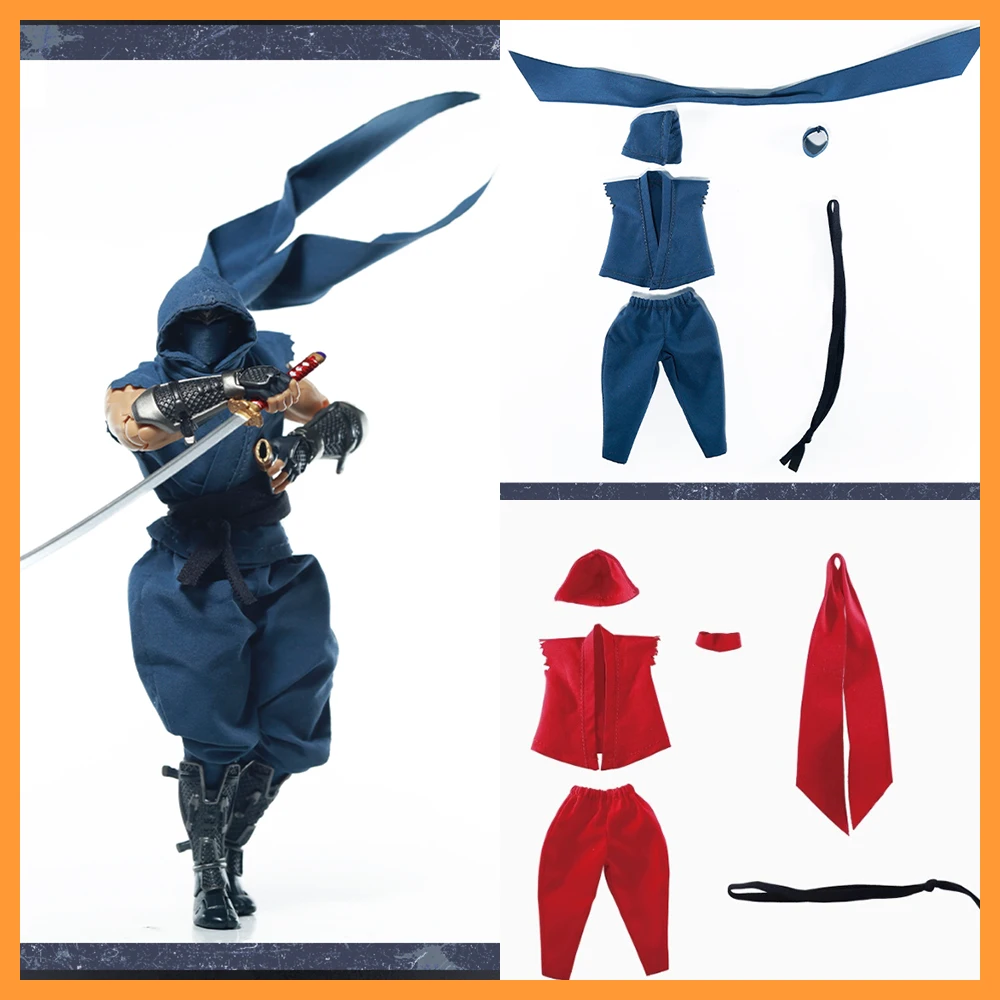 

【Лише одежда】1/12 Hot Battle Games Комплект одежды RYU HAYABUSA Жилет Брюки Шляпа Шарф Аксессуары для 6-дюймовой экшн-фибры Модель игрушки