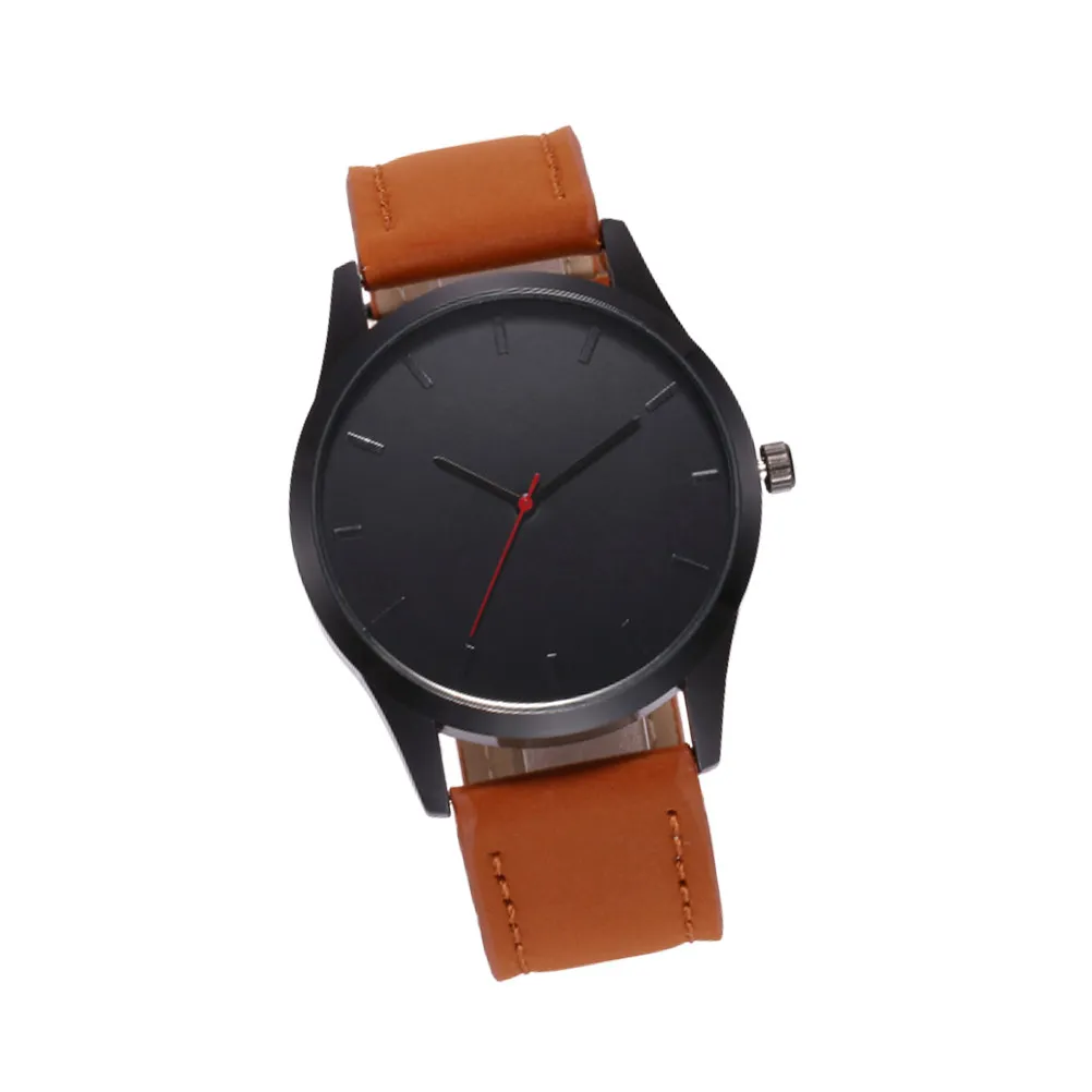 Large Dial Men Watch Premium Band Quartz Movement Analog Wrist Watch for Office Meeting Dinner Daily Use Gift Idea