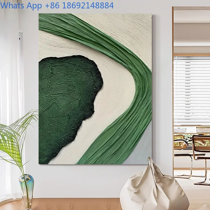 

Pure Hand-Painted Oil Painting Entrance Hallway Living Room Decorative Painting Three-Dimensional Texture Painting
