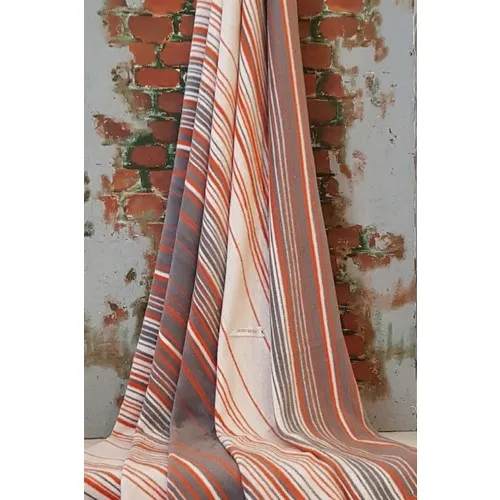 Özdilek Cotton Blanket Single Personality-Striped Orange 150x200 cm.