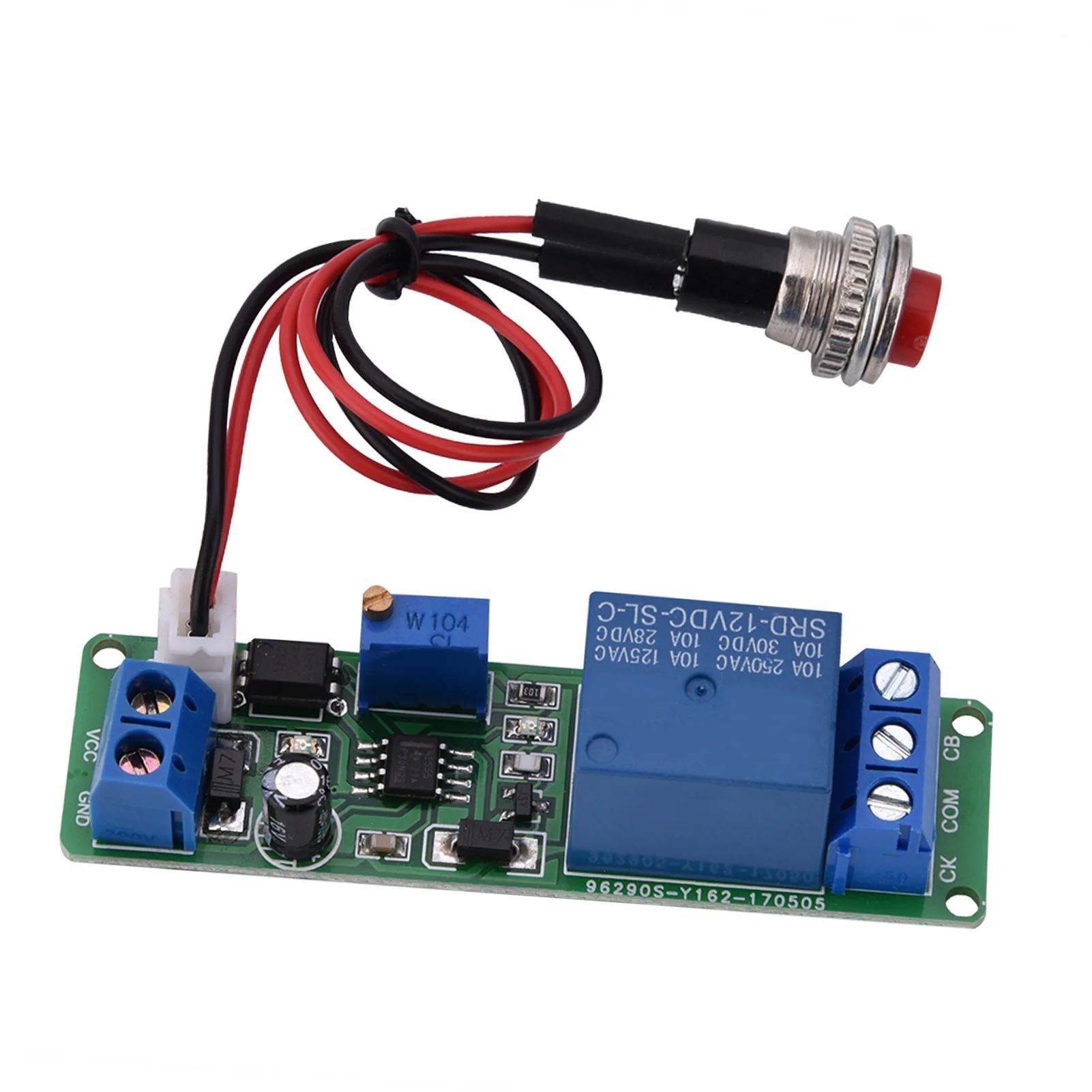 12V 조절 가능한 타이머 지연 종료 모듈 타이밍 릴레이 시간 1~10초 조절 가능한 타이머 모듈 지연 종료 모듈