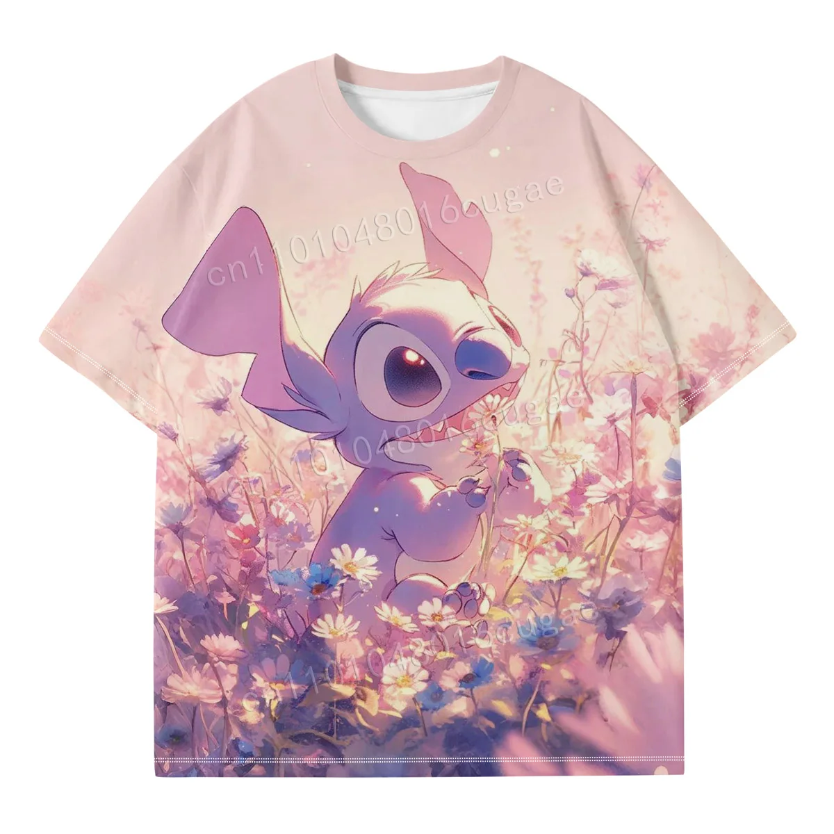 

Lilo&Stitch Youth And Kids T-Shirt Fashion Style Short-Sleeved T-Shirt Printed Cartoon Pattern Comfortable Relaxed T-Shirt
