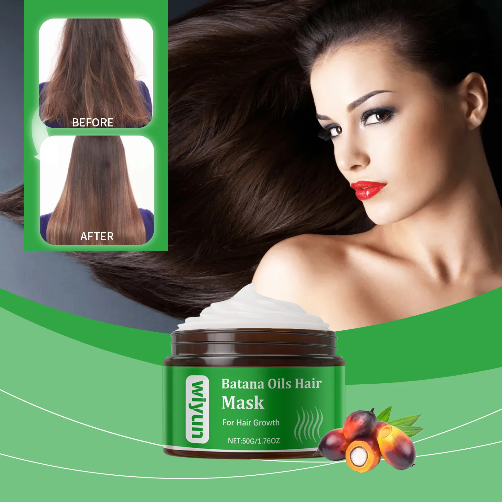 

Маска для волос с натуральным растительным экстрактом, глубокое восстановление сухих поврежденных волос для гладких, блестящих, смягчающих эссенций, кондиционер для волос, все типы волос