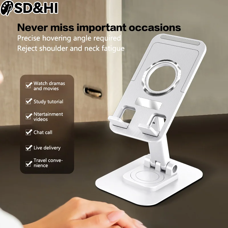 

Mobile Phone Holder Stand Tablet Desk Mount Table Foldable Flexible Adjustable Desktop Live Lazy Bracket Support For All Phones