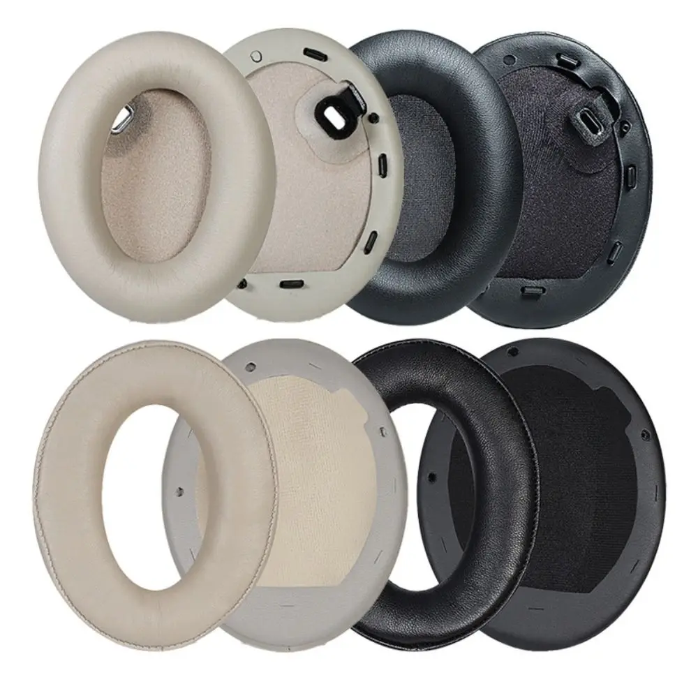 

1 Pair Of Earpads For Sony WH-1000XM4 Headphone Ear Pads Cushion Soft Leather Memory Sponge Cover Repair Durable Earmuffs