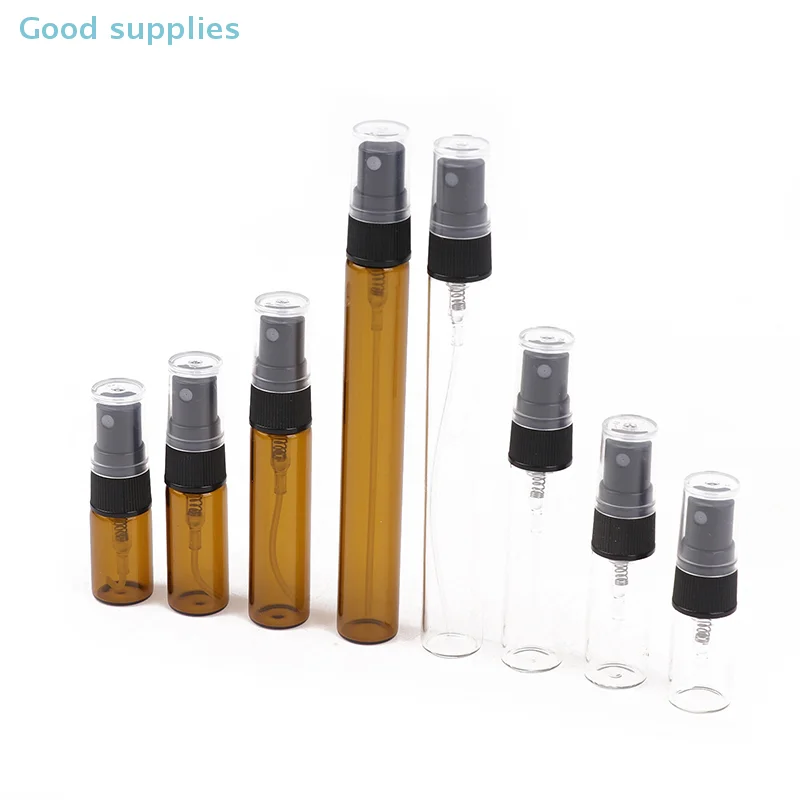 10 pièces 2/3/5/10ml Mini bouteille rechargeable Portable verre vaporisateur bouteille de parfum atomiseur cosmétiques conteneur bouteilles de parfum