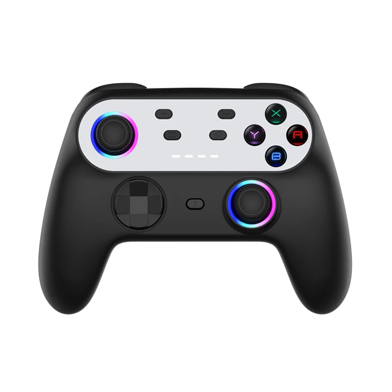 1pcs Wireless Controller Gamepad For Switch Pro Colorful RGB Atmosphere Light Vibration Adjustable Gamepads