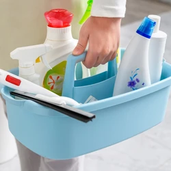 Panier de rangement Portable, caddie de nettoyage, organisateur de rangement, fourre-tout avec poignée pour le linge, salle de bains, cuisine, vaporisateurs, nouveauté 2022