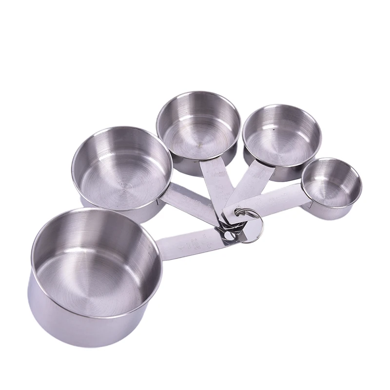 Stainless Steel Measuring Cups and Spoons Set Kitchen Baking Gadget Tools