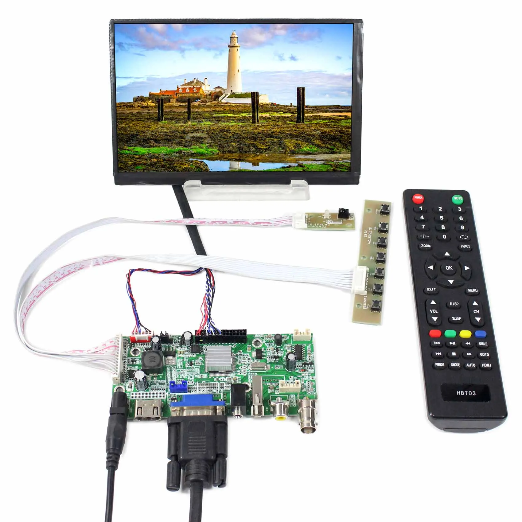 

HD-MI VGA+AV USB LCD Controller Board 7 inch N070ICG-LD1 1280X800 7" TFT-LCD Screen