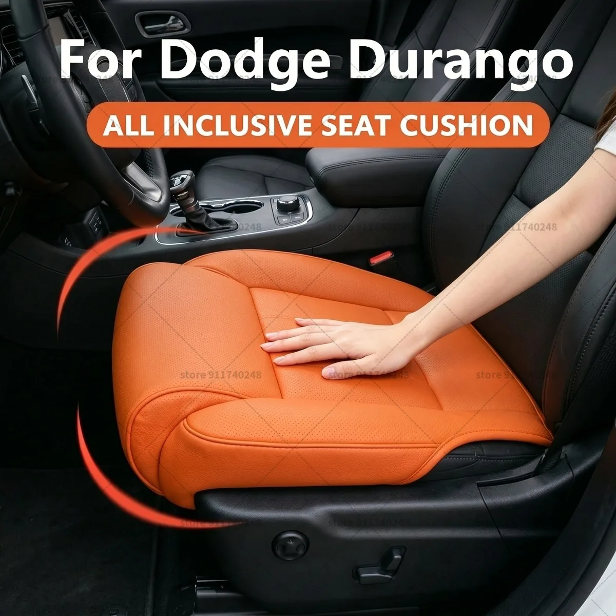 

Подушка-удлинитель для ног в сиденье Dodge Durango, подушка для поддержки бедер, из пены с эффектом памяти, кожаная, аксессуар для интерьера автомобиля