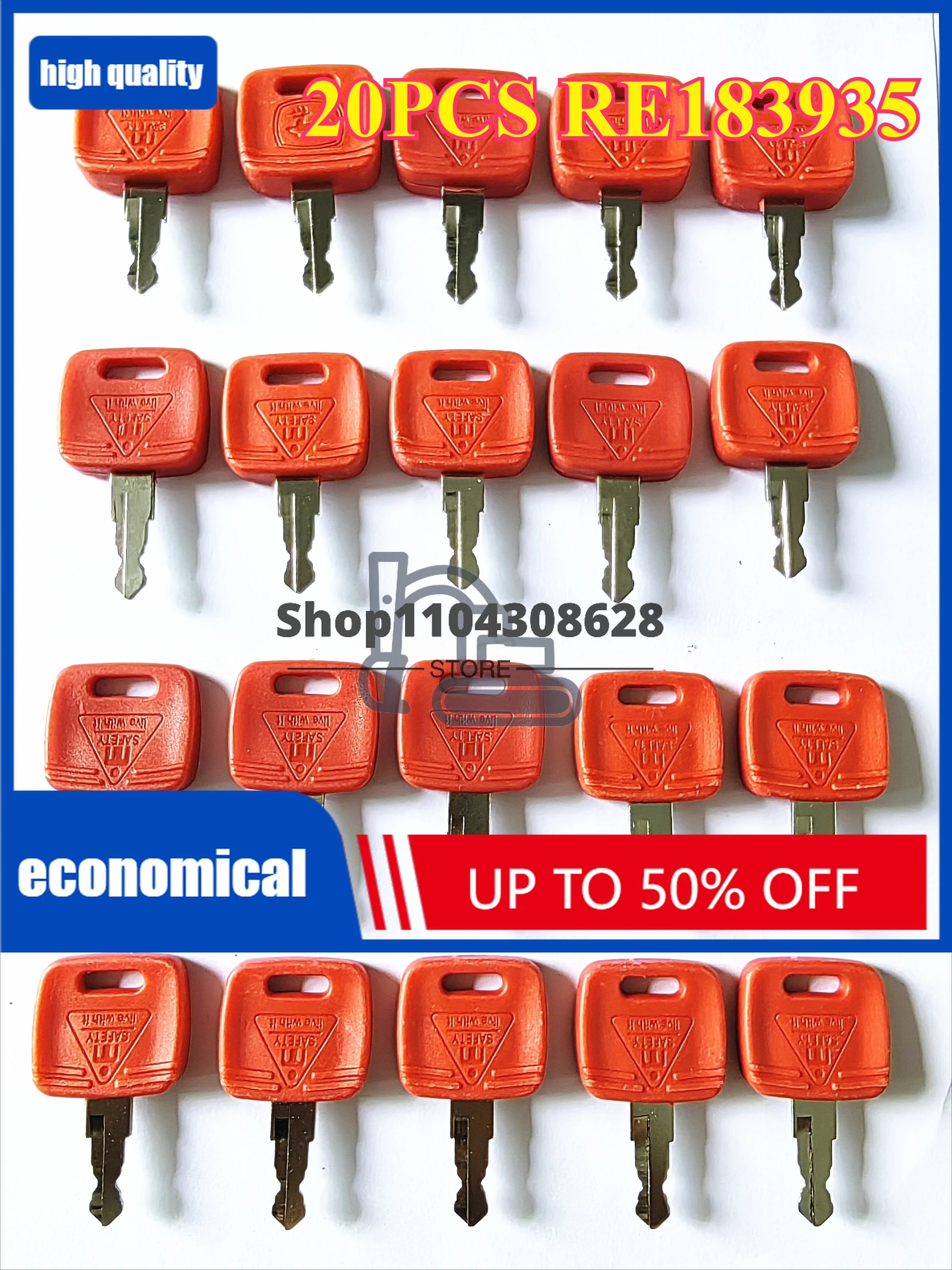 

20 шт. ключи RE183935 RE43492 RE71557 RE81404 ключ для трактора John Deere 6010 6110 6210 6310 6410 6510 двигателя